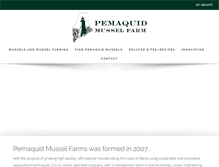 Tablet Screenshot of pemaquidmussels.com